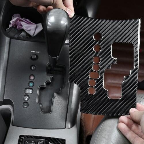 Car Carbon Fiber Inner Center Control Gear Shift Panel Frame Cover Trim For Toyota Rav4 RAV 4 2006 2007 2008 2009 2010 2011 2012