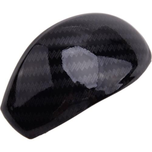 Car Carbon Fiber Style Inner Gear Lever Shift Knob Cover Trim Fit for Nissan Murano 2015 2016 2017 2018 2019 Accessories
