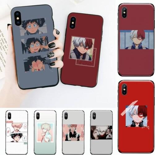 Anime My Hero Boku no Hero Academia deku bakugou Phone Case for iPhone 11 12 pro XS MAX 8 7 6 6S Plus X 2020 XR mini