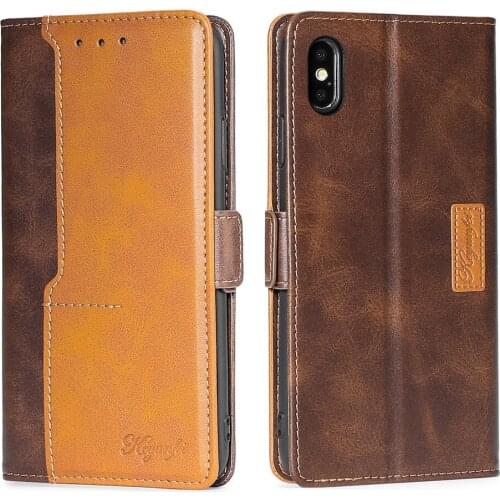 Hit color Flip Phone Case For Redmi Note 8 Pro Magnetic Case On Redmi Note 8T Luxury Leather Coque card slots Wallet Cape