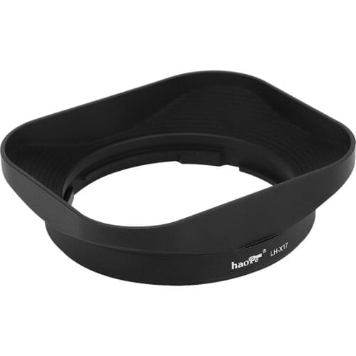 Haoge LH-X17 Square Metal Lens Hood for Fuji XF 16mm F2.8 R WR Lens on X-Pro2 X-Pro1 X-T2 X-T1 X-T20 X-T10 X-E2S X-A5 X-A20 X-E3