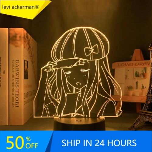 Room 3d Lamp Anime Kaguya Sama Love Is War Chika Fujiwara Figure Led Light for Bedroom Decor Nightlight Manga Birthday Gift