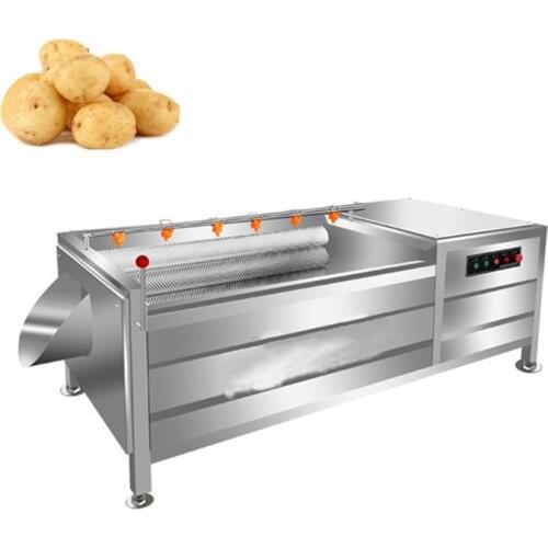 Root Vegetable Fruit Ginger Potato Roller Peeler Washing Peeling Cleaning Machine