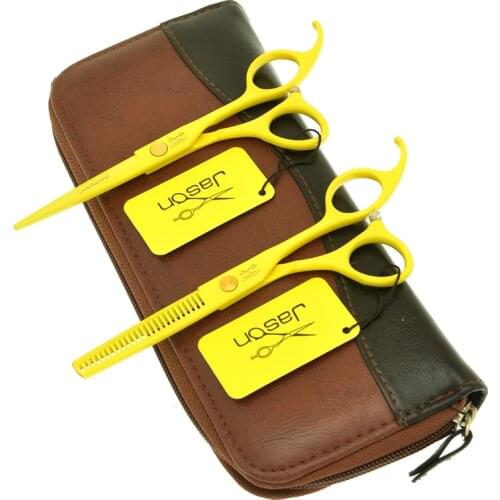 Hot Sale Hair Shears 5.5" Barbers Hair Cutting Scissors Thinning Shears Salon Hairdressing Styling Tijeras Hair Equipment A0072D