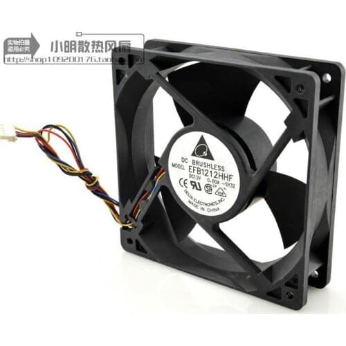 Original Delta DELTA EFB1212HHF 120mm 12cm for CISCO DC 12V 0.80A server axial cooling fan