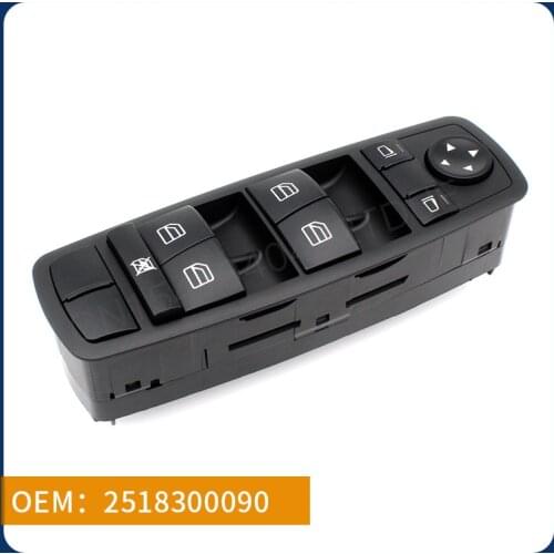 It is suitable for Mercedes-Benz X164/W164/V251 left front lifter switch 2518300090 auto parts