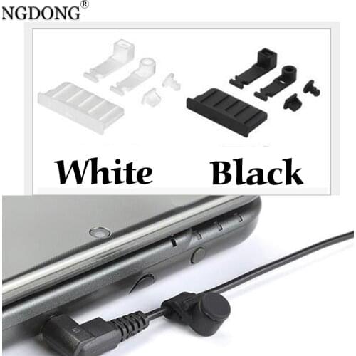 Silicone Anti-Dust Plug Earphone jack Charging Dock Dust Proof Protector Cap for Nintendo New 3DS XL/LL 3DSXL 3DSLL 2DS Console