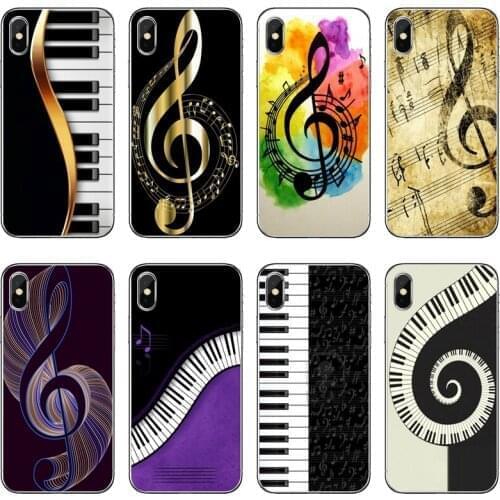 Music piano keys notes Silicone Phone Case For Huawei P40 P30 P20 Pro P10 P9 Lite Y5 Y6 Y7 Y9 P Smart Plus 2018 2019