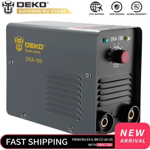 DEKO DKA-180Y 180A 6.8KVA IP21S Inverter Arc Electric Welding Machine MMA Welder for Welding Working and Electric Working