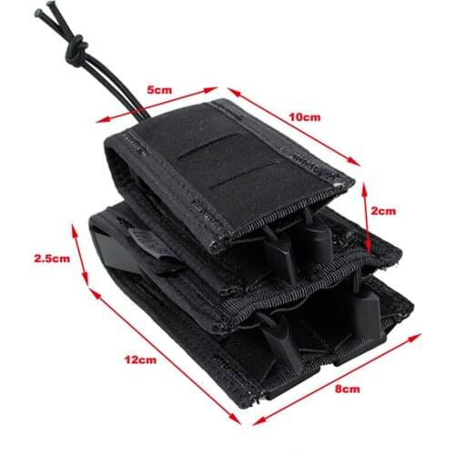 TMC Tactical Accessories Storage Sleeve with MOLLE Quick Release Tape BK/CB TMC3357