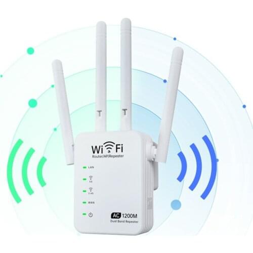 1200M Wifi Signal Repeater Amplifier 2.4G And 5G Gigabit Router Extender Booster Long Range