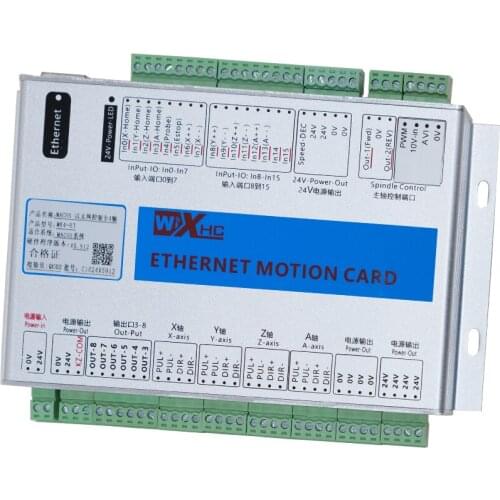 XHC brand quality 4 axis MACH3 Lan CNC controller motion control card MK4-ET with low price