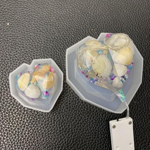 Mirror geometry size love drop mold heart-shaped jewelry ornaments 2551484