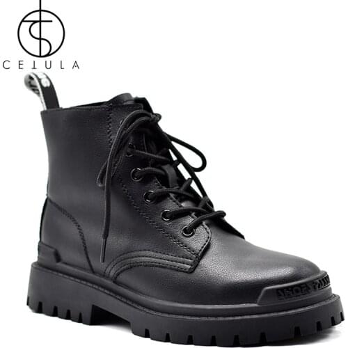 NEW Womens Boots Casual Shoes Female Fashion Boots Lace Up High Leisure Women Vulcanize Platform Shoes Height Increasing