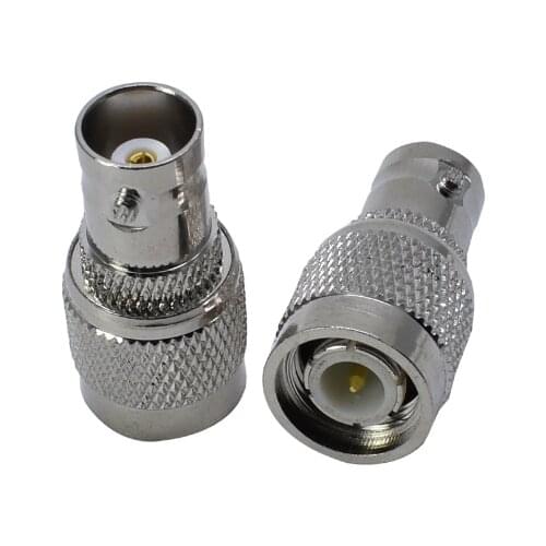 2pcs BNC Female To TNC Male Plug RF Coaxial Adapter Connectors