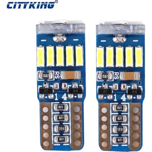 2PCS/lot Car Auto LED T10 canbus led W5W Canbus t10 led 15smd 4014 LED nonpolarity led Parking Light External Light