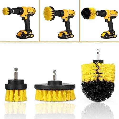 2021 Hot Sale Drill Brush Cleaner Scrubbing Brushes for Bathroom Surface Grout Tile Tub Shower Kitchen Auto Care Cleaning Tools
