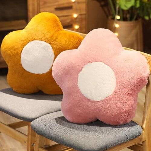 50cm Flower Plush Cushion Toy Soft Cartoon Plant Stuffed Doll Chair Cushion Sofa Pillow Decorative Floor Mat Lovely Gift