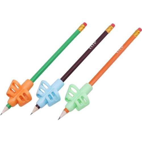 30 pcs Pen grip Silica gel Double finger Pen Grips Gel pen ballpoint pen pencil Writing posture correction Stationary set