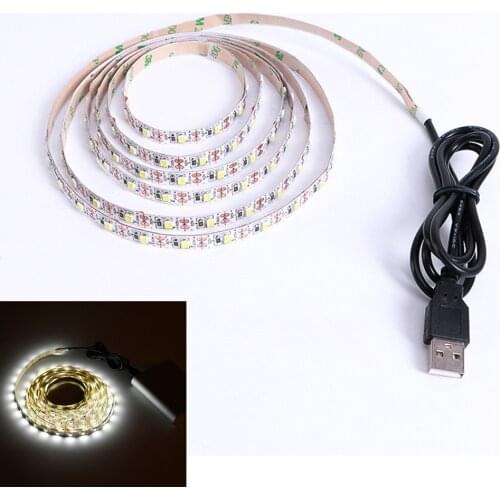 5V USB LED Strip 2835 DC LED Light Flexible 50CM 1M 2M 3M 5M White Warm for TV Background Lighting Night Light Luces Led Neon