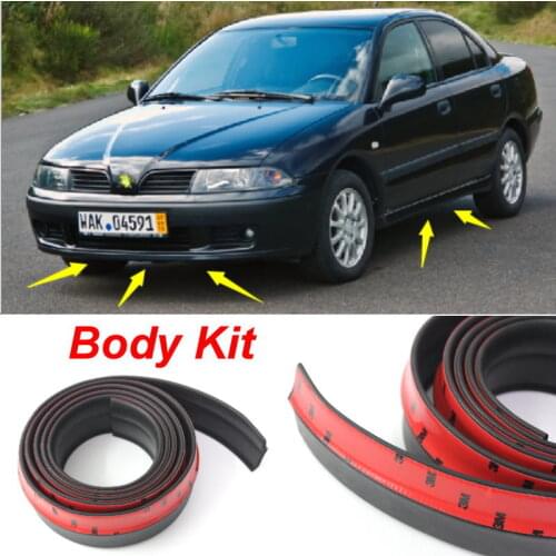 Car Bumper Lip For Mitsubishi Carisma Spoiler For Car Tuning / Body Kit Strip / Front Tapes / Body Chassis Side Protection