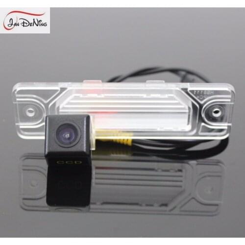 JanDeNing HD CCD Car Rear View Parking/Backup Reverse Camera/ License Plate Light OEM For Renault Samsung QM5 2008-2013
