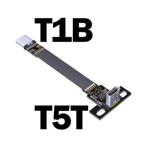 USB 3.1 Type-C Male to USB3.1 Type-C female Up/Down Angle USB Data Sync&Charge Cable Type C Cord Connector Adapter FPC FPV Flat