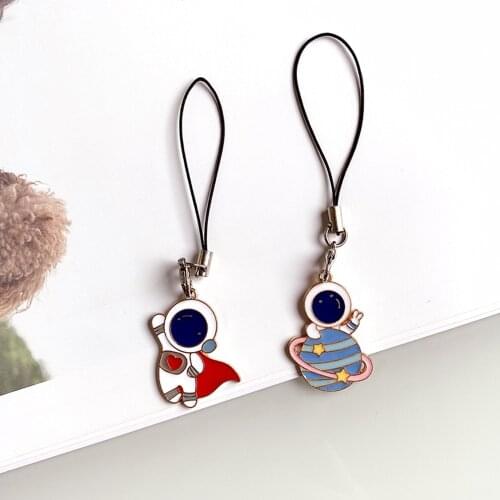 Cute Space Series Smart Phone Strap Lanyards for iPhone/Samsung Case Keys Chain Decoration Mobile Phone Strap Rope Phone Charms