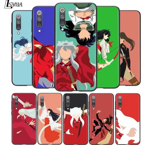 Cute Anime Inuyasha Sesshoumaru For Xiaomi Mi 11i 11 10T 10 9T 9 A3 8 Lite CC9 SE Note10 Lite Ultra Pro Black Phone Case