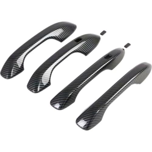 For Hyundai Cantus Creta Ix25 2020 2021 ABS Carbon Fiber Door Handle Cover Trim Sticker Car Styling Auto Accessories