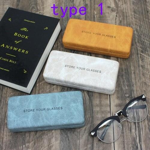 2021 New Glasses Case Portable Retro Myopia Reading Glasses Storage Box Sunglasses Fashion Case For Glasses