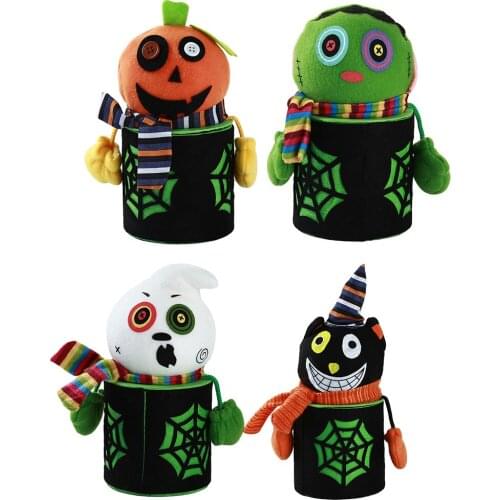New Halloween Ghost Candy Jar Gifts Toy Doll Sweets Storage Box Party Decoration Children Halloween Gift Box Decor