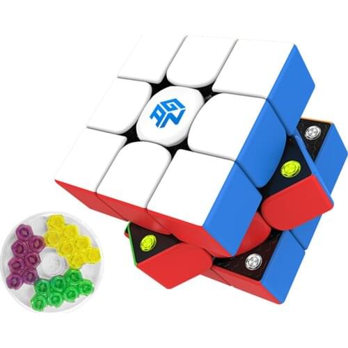 Original GAN 356M Cube Gan356 M stickerless 3x3 Speed cube Magnetic Professional Speedcube GAN356M 3x3 GAN 356 M Educational Toy