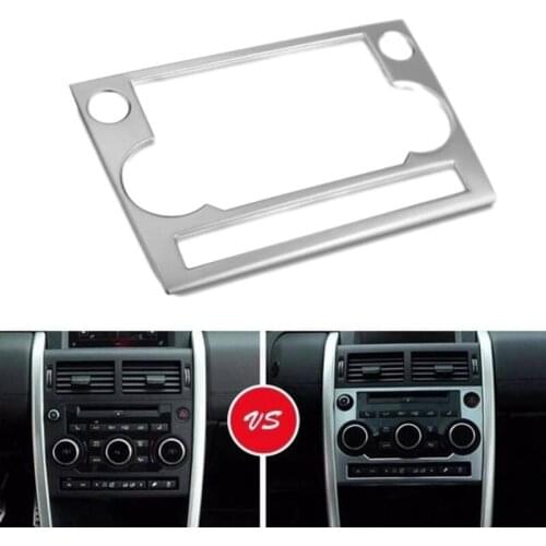 Car Dashboard Air Condition Volume Control Button Knob Switch Frame Cover for Land Rover Discovery Sport 2015-2016