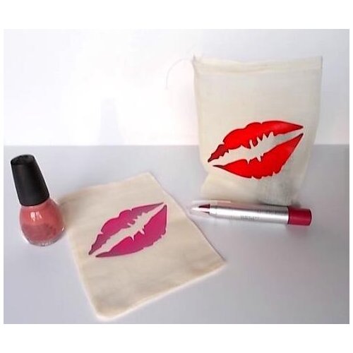 Custom Red Lips bridesmaid wedding Bachelorette treart favor candy bags Hangover Survival Kit goody party jewelry pouches