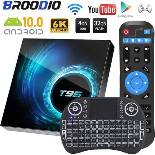 2020 NEW Smart TV Box T95 Max Android 10 6K HDvlarge 4G 64G Support Multiple Media Player Video Format MAX Tv Box Android