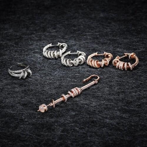 LIDU High Quality 925 Silver Transfer Earrings Monaco Jewelry Send Friends Gifts Factory Direct