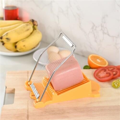 Luncheon Meat Slicer 304 Strengthened Stainless Steel Egg Cutting Tool Soft Cheese Slicer Cutting Machine Kitchen Utensils