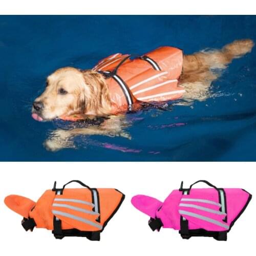 Pet Dog Life Jackets Vest Summer Outdoor Reflective Clothes Breathable Pets Safety Swimwear Puppy Big Dogs Surfing Swimming Suit