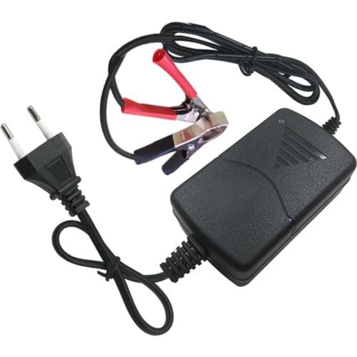 HOT SALES 12V 1A Universal Portable Car Truck Motorcycle Alligators Clip Battery Charger Automatic Battery Charger carros