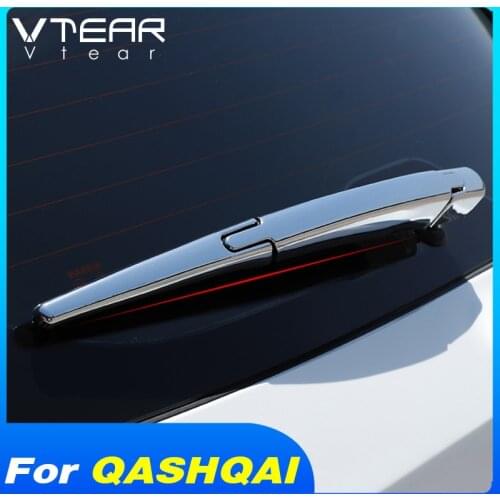 Vtear Car Rear Window Wiper Cover Chrome Wipers Trim Car Exterior Decoration Accessories For Nissan Qashqai J11 Dualis 2019