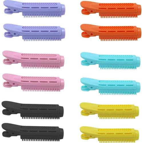 2pcs Natural Fluffy Hair Clip Volumizing Hair Root Clips Clamps Curler Roller for Salon Hairdressers Hair Styling Tools Supplies
