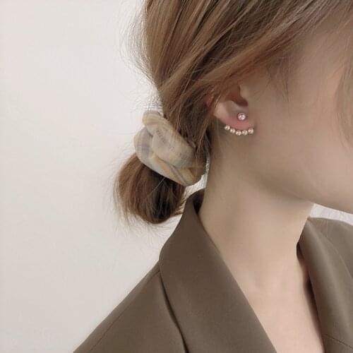 2021 New Korean Elegant Pearl Stud Earrings for Women Minimalist Small Earings Fashion Jewelry Bijoux Brincos Oorbellen Gifts