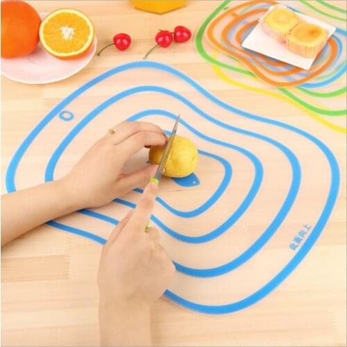 Kitchen Gadgets 4Pcs Plastic Chopping Frosted Cutting Board Kitchen Cutting Board Vegetable Meat Tools Kitchen Accessories.J