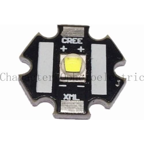 5 PCS CREE Xlamp XML2 XM-L2 10W White 6500K High Power LED Emitter Bulb with 20mm Heatsink For Flashlight DIY