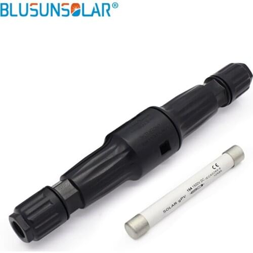 50pcs lot 1500VDC PV 4.0 fuse waterproof Connector with15A fuse used in Solar Panel System approved LJ0253
