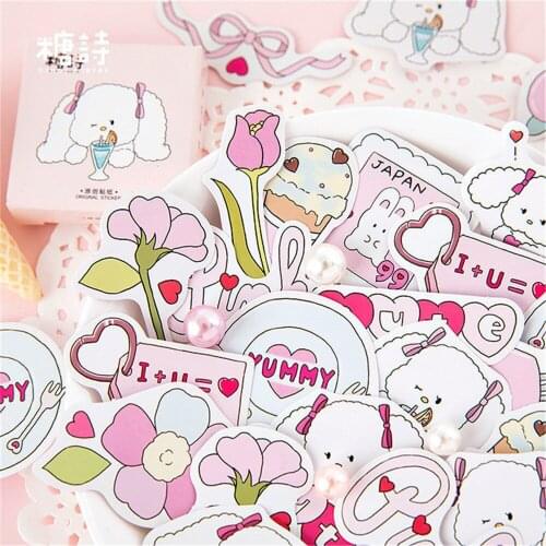 6@# 36pcs/lot Kawaii Alpaca Wall Black Sticker Butterfly Stickers Refrigerator Pattern Home Decoration Kitchen Wall Art Mural