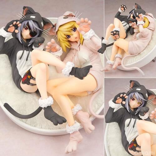 Anime model figures Infinite Stratos Charlotte Dunois Laura Bodewig cat gril Ver. sexy figures toys painted gift