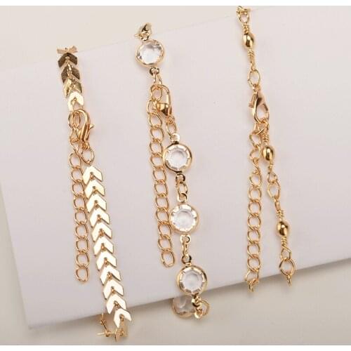Anklet Foot Chain Beach Beads Set Ankle Bracelet Boho Women