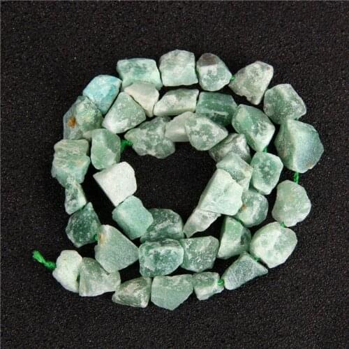 Natural Stone Irregular Green Aventurine Beads 7-11MM Loose Spacer Beads Nugget Gravel Beads for Jewelry Making Accessries